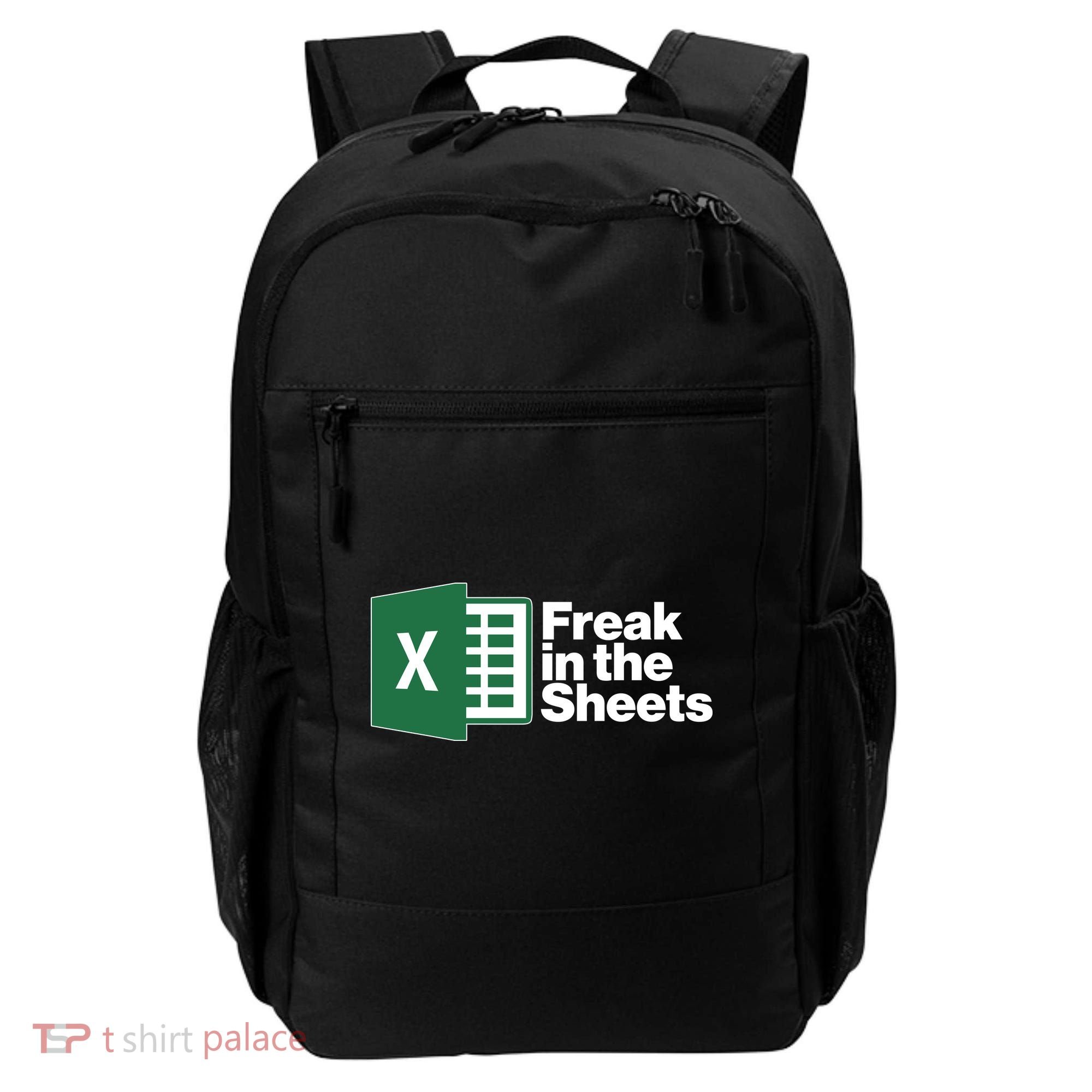 Funny Excel Freak In The Sheets Backpack