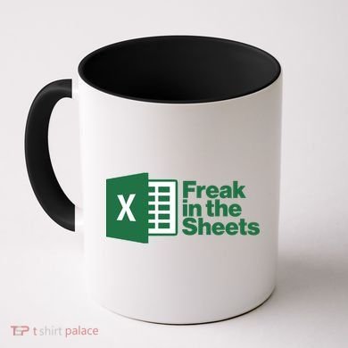 Funny Excel Freak In The Sheets Coffee Mug