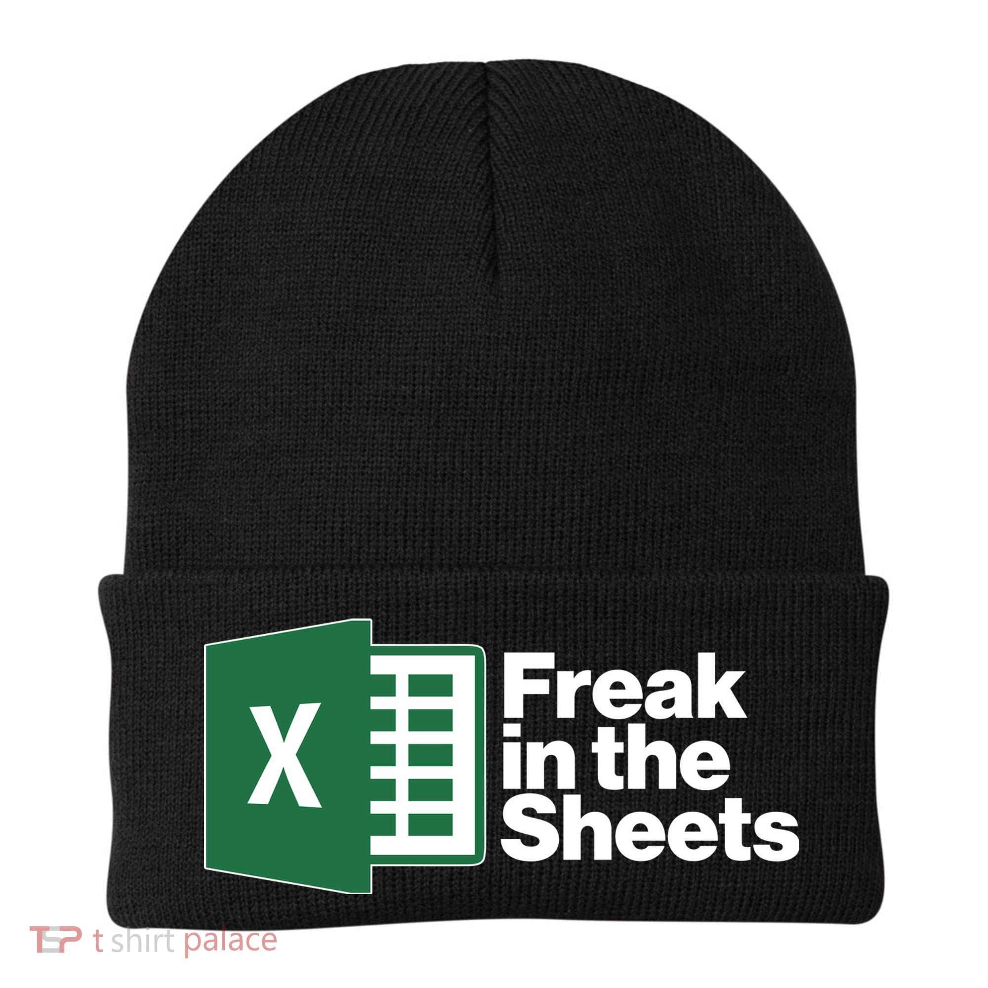 Funny Excel Freak In The Sheets Beanie
