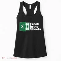 Funny Excel Freak In The Sheets Women's Tank Top thumb 0