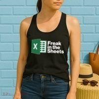 Funny Excel Freak In The Sheets Women's Tank Top thumb 2