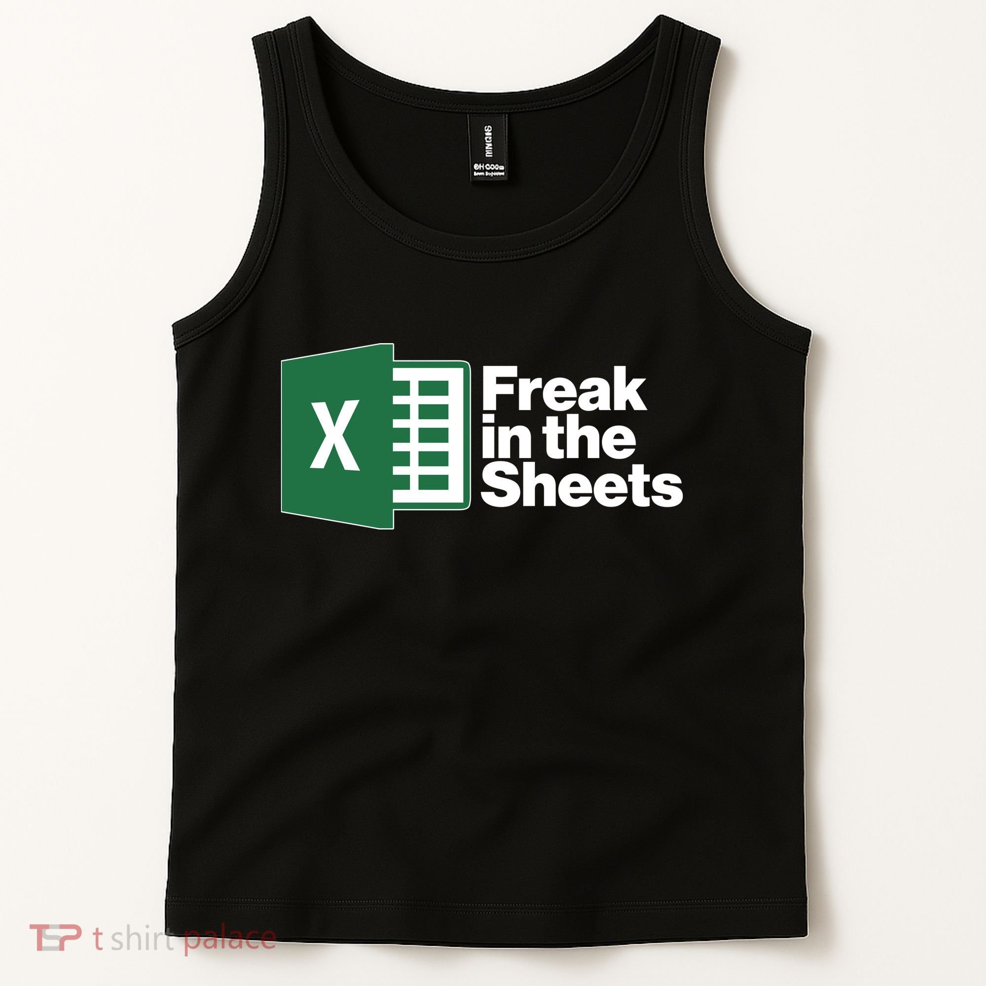 Funny Excel Freak In The Sheets Tank Top
