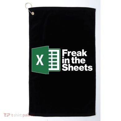 Funny Excel Freak In The Sheets Golf Towel