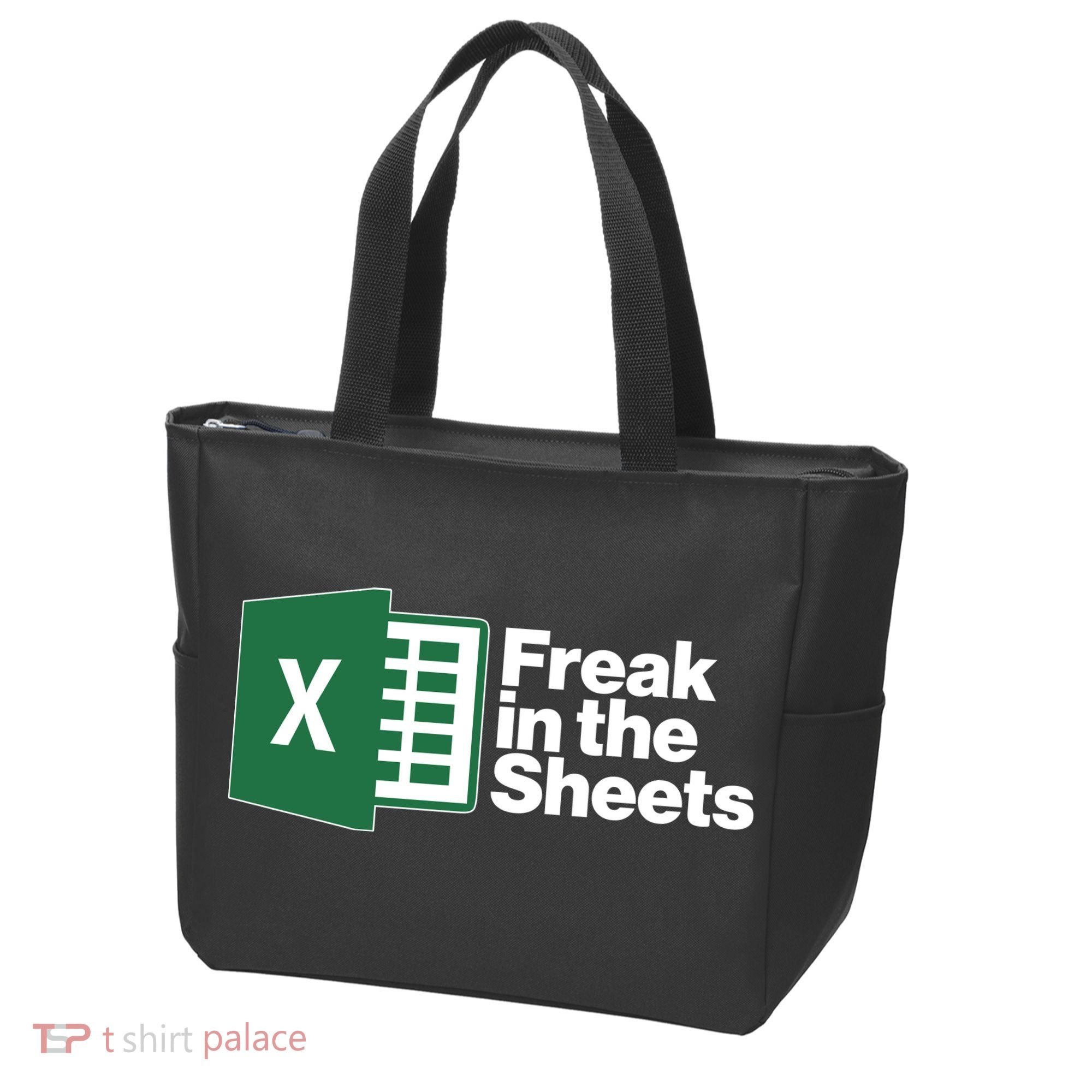 Funny Excel Freak In The Sheets Tote Bag