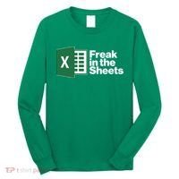 Funny Excel Freak In The Sheets Long Sleeve Shirt thumb 0