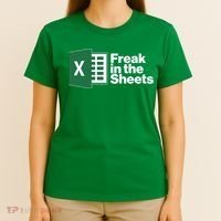 Funny Excel Freak In The Sheets T-Shirt thumb 4