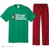 Funny Excel Freak In The Sheets Pajama Set thumb 0
