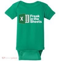 Funny Excel Freak In The Sheets Baby Bodysuit thumb 0