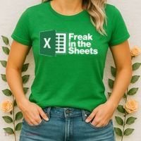 Funny Excel Freak In The Sheets Women's T-Shirt thumb 2