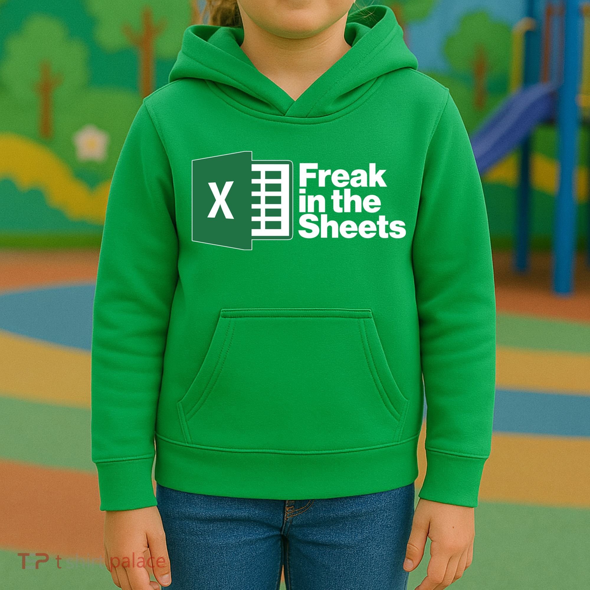 Funny Excel Freak In The Sheets Kids Hoodie