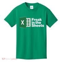 Funny Excel Freak In The Sheets Kids T-Shirt thumb 0