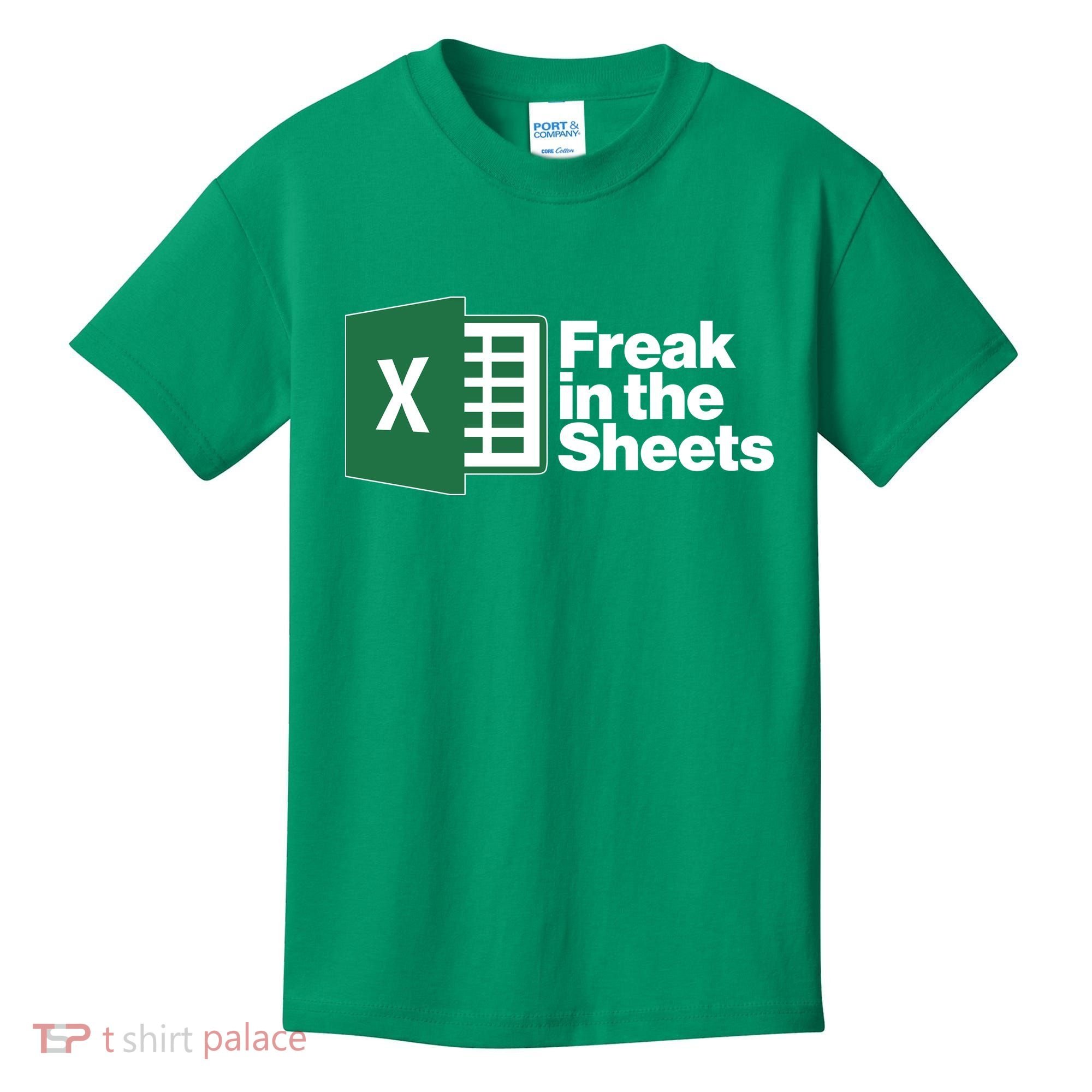 Funny Excel Freak In The Sheets Kids T-Shirt