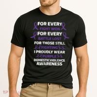 For Every Fight Won Domistic Violence Awareness Domestic V Cooling Performance Crew T-Shirt thumb 2