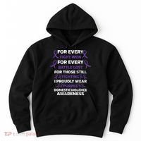 For Every Fight Won Domistic Violence Awareness Domestic V Hoodie thumb 0