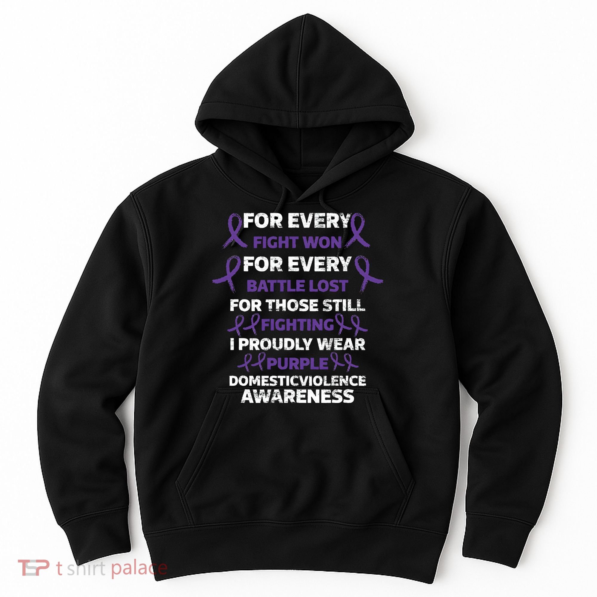 For Every Fight Won Domistic Violence Awareness Domestic V Hoodie