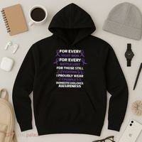 For Every Fight Won Domistic Violence Awareness Domestic V Hoodie thumb 3