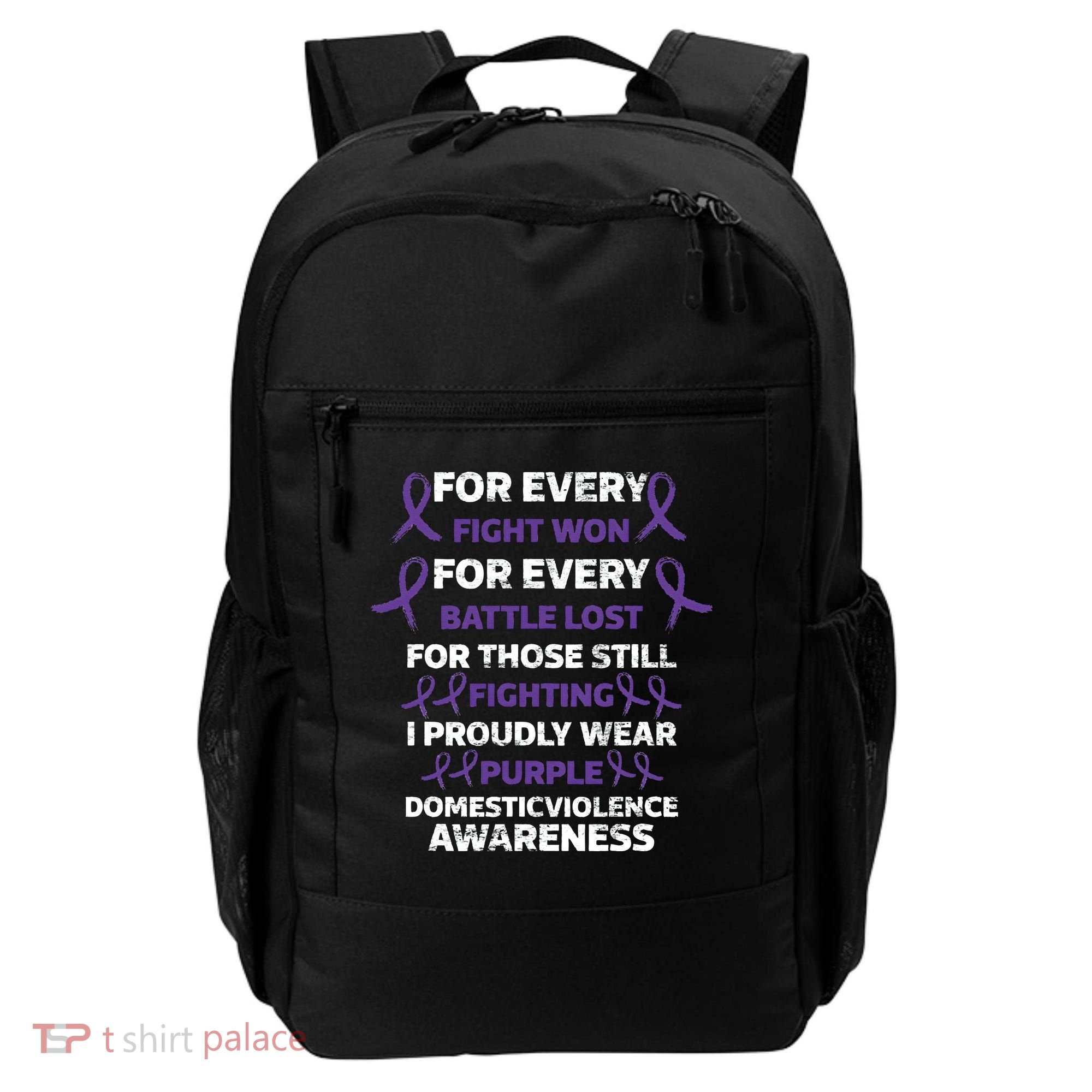 For Every Fight Won Domistic Violence Awareness Domestic V Backpack