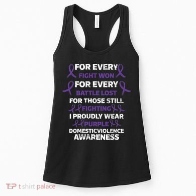 For Every Fight Won Domistic Violence Awareness Domestic V Women's Tank Top