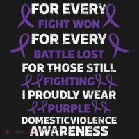 For Every Fight Won Domistic Violence Awareness Domestic V Tank Top thumb 6