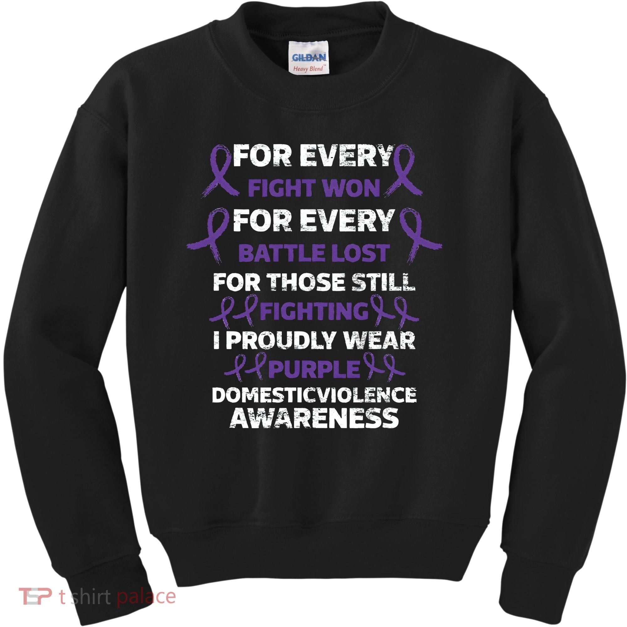 For Every Fight Won Domistic Violence Awareness Domestic V Kids Sweatshirt