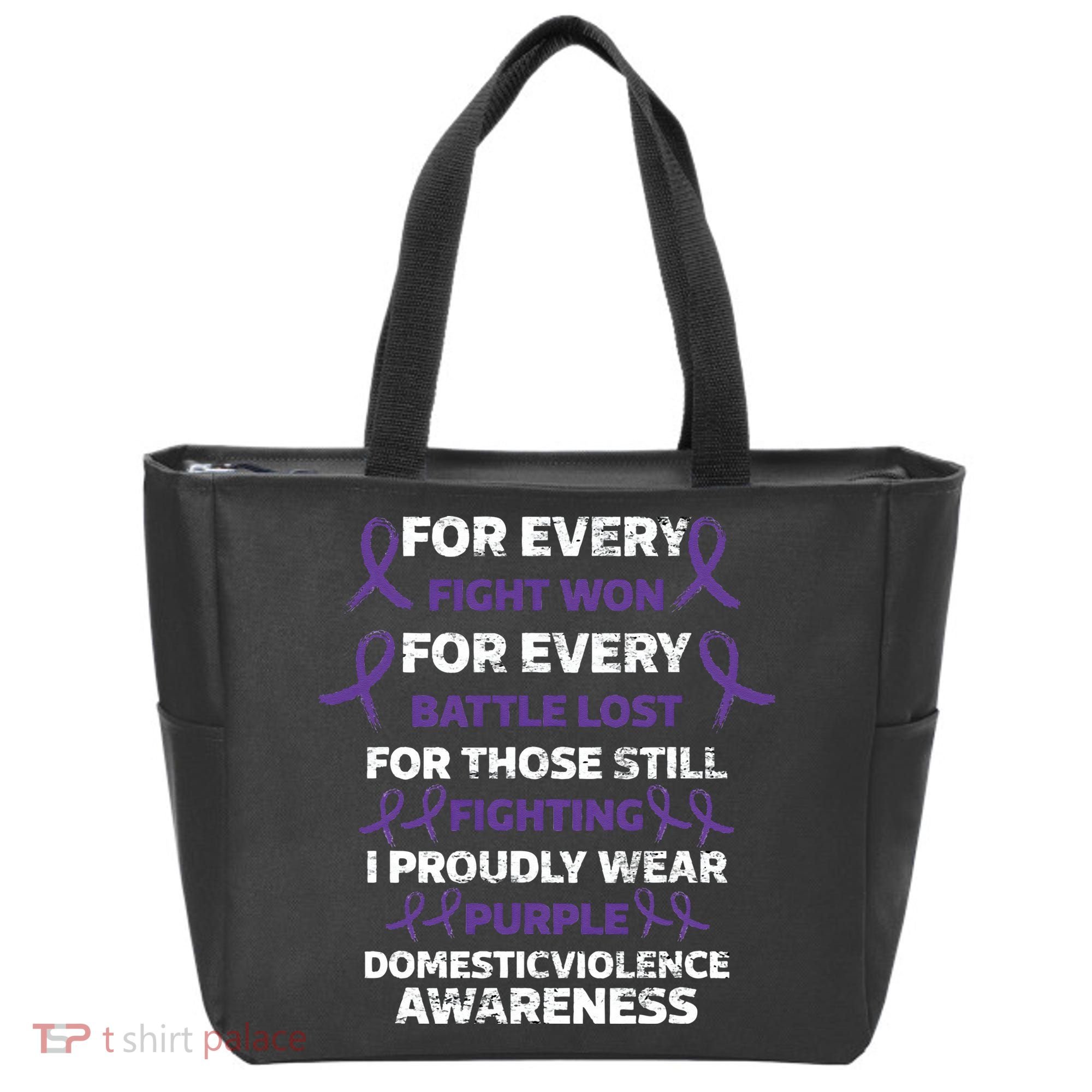 For Every Fight Won Domistic Violence Awareness Domestic V Tote Bag