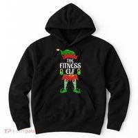 Fitness Elf Family Matching Group Christmas Party Hoodie thumb 0