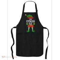 Fitness Elf Family Matching Group Christmas Party Apron thumb 0
