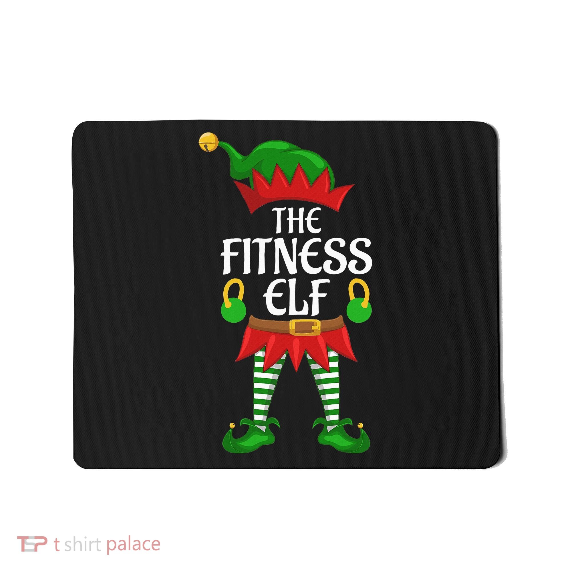Fitness Elf Family Matching Group Christmas Party Mousepad