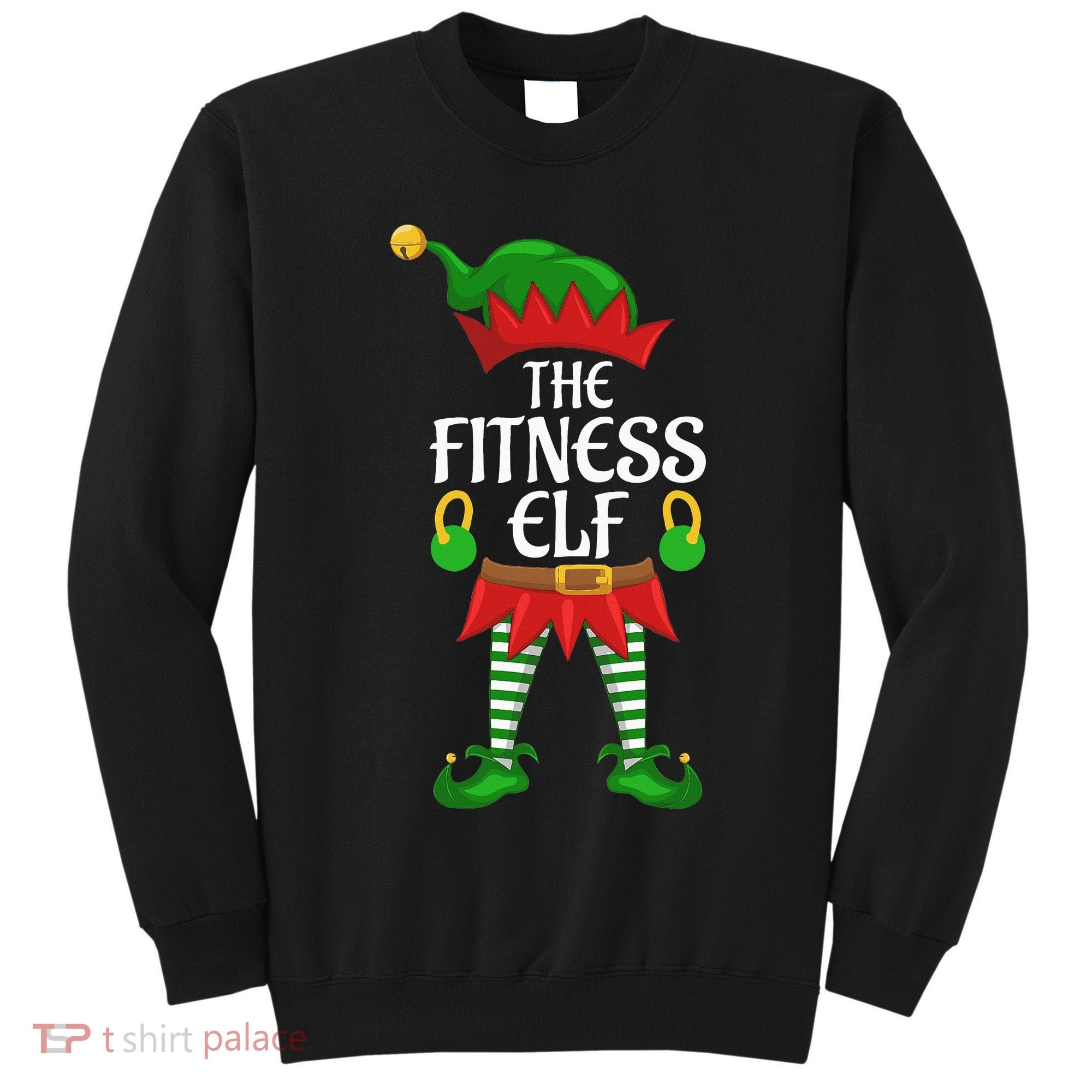 Fitness Elf Family Matching Group Christmas Party Tall Sweatshirt