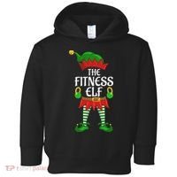 Fitness Elf Family Matching Group Christmas Party Toddler Hoodie thumb 0