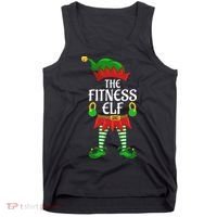 Fitness Elf Family Matching Group Christmas Party Tank Top thumb 0