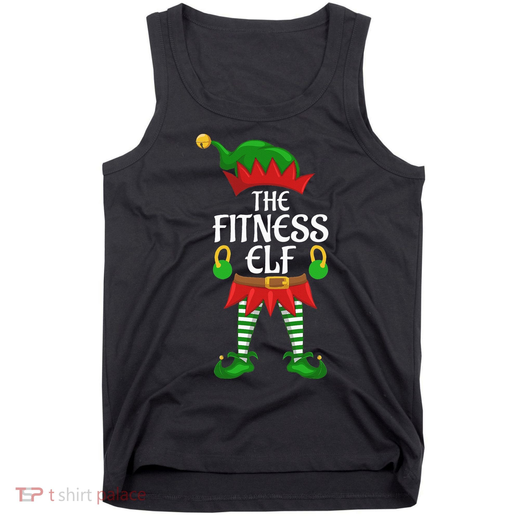 Fitness Elf Family Matching Group Christmas Party Tank Top