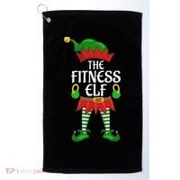 Fitness Elf Family Matching Group Christmas Party Golf Towel thumb 0
