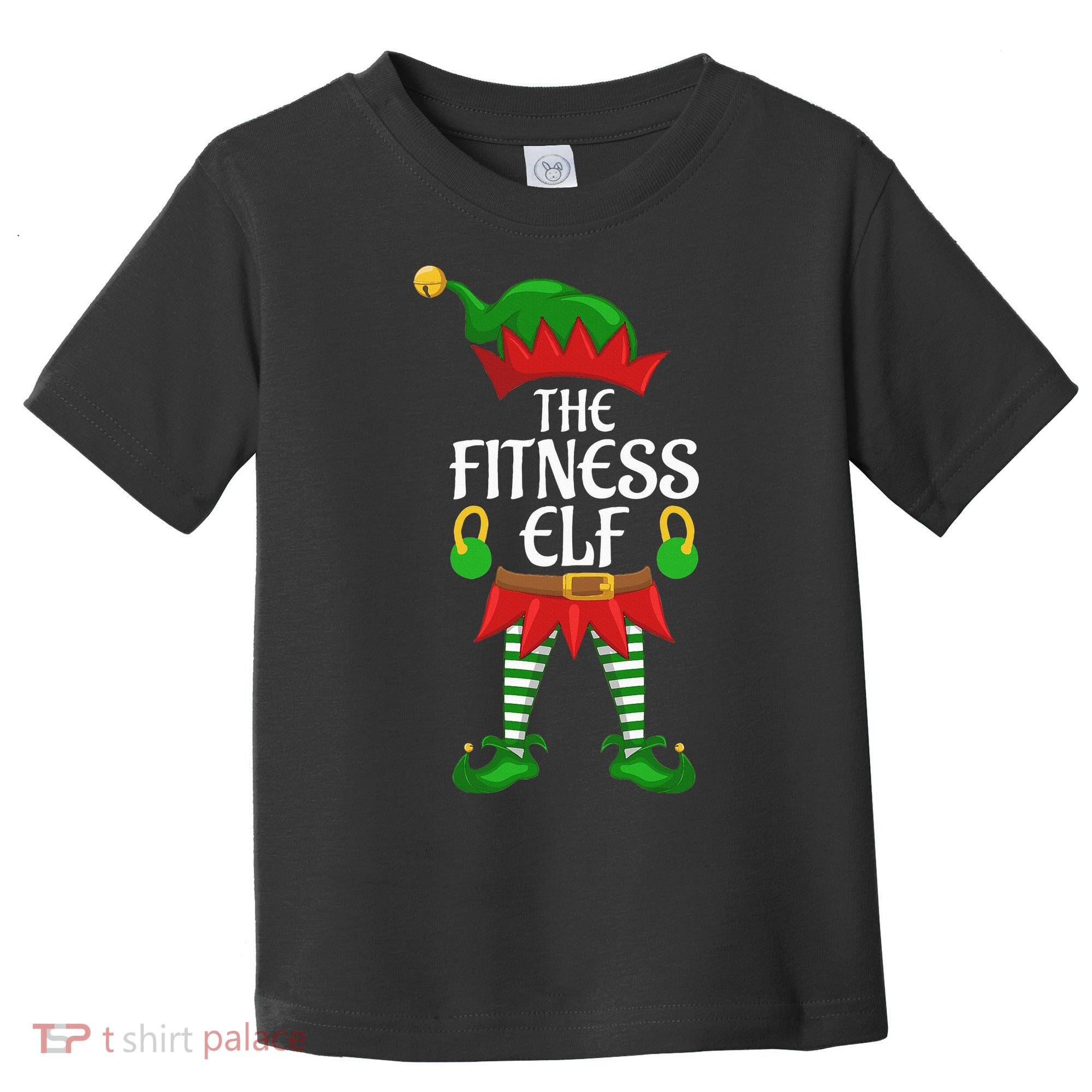 Fitness Elf Family Matching Group Christmas Party Toddler T-Shirt