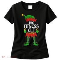 Fitness Elf Family Matching Group Christmas Party Women's T-Shirt thumb 0