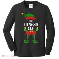 Fitness Elf Family Matching Group Christmas Party Kids Long Sleeve Shirt thumb 0