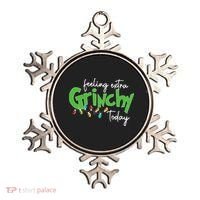 Feeling Extra Grinchy Today Christmas Xmas Lights Pullover Ornament thumb 0