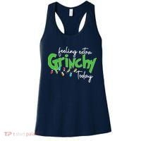 Feeling Extra Grinchy Today Christmas Xmas Lights Pullover Women's Tank Top thumb 0