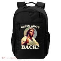 Funny Easter Guess Whos Back Jesus Backpack thumb 0