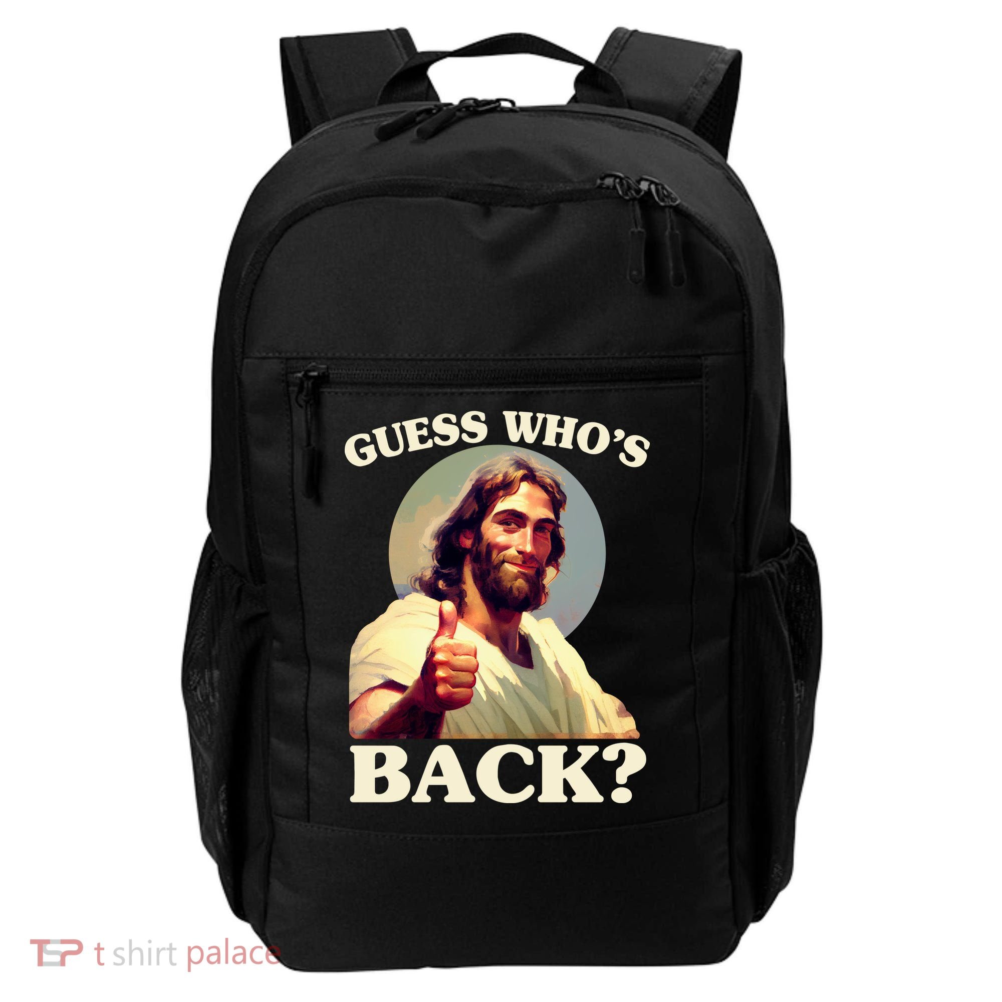Funny Easter Guess Whos Back Jesus Backpack