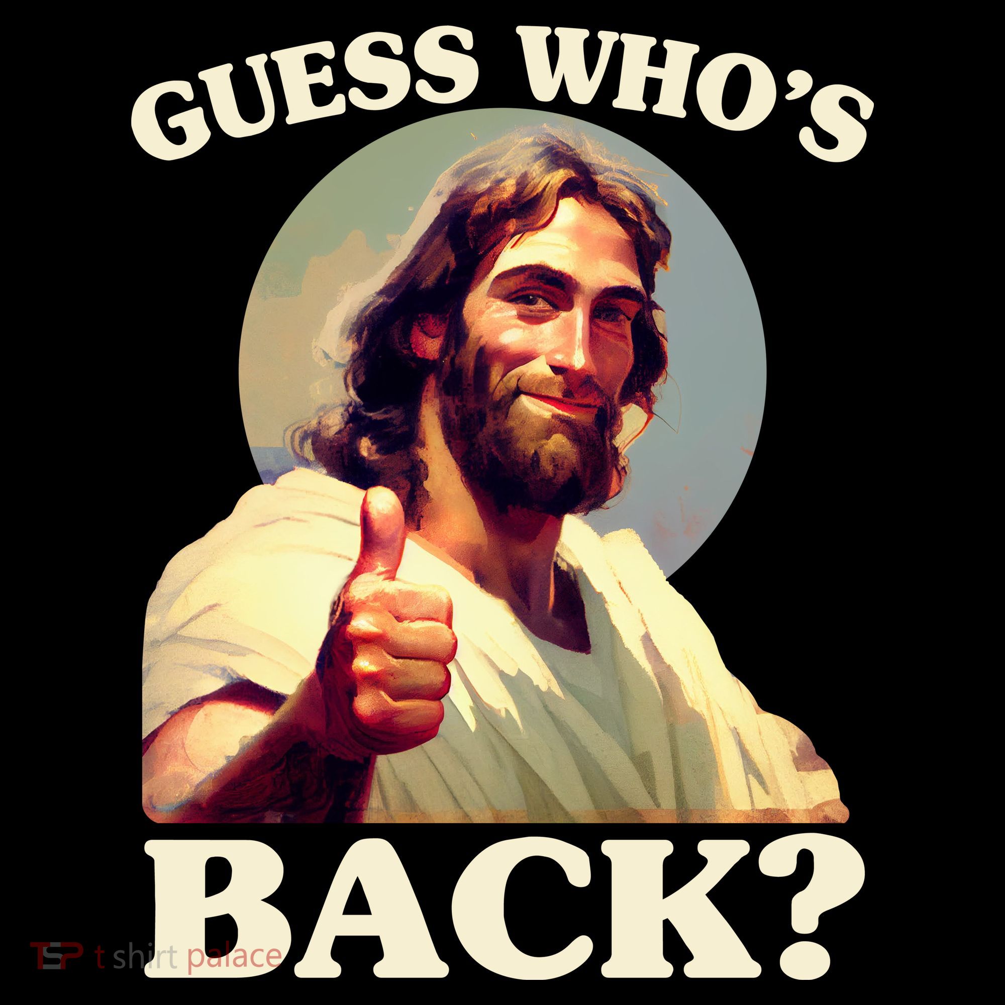 Funny Easter Guess Whos Back Jesus Backpack