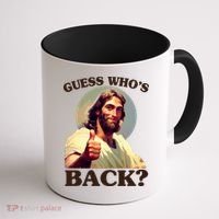 Funny Easter Guess Whos Back Jesus Coffee Mug thumb 1