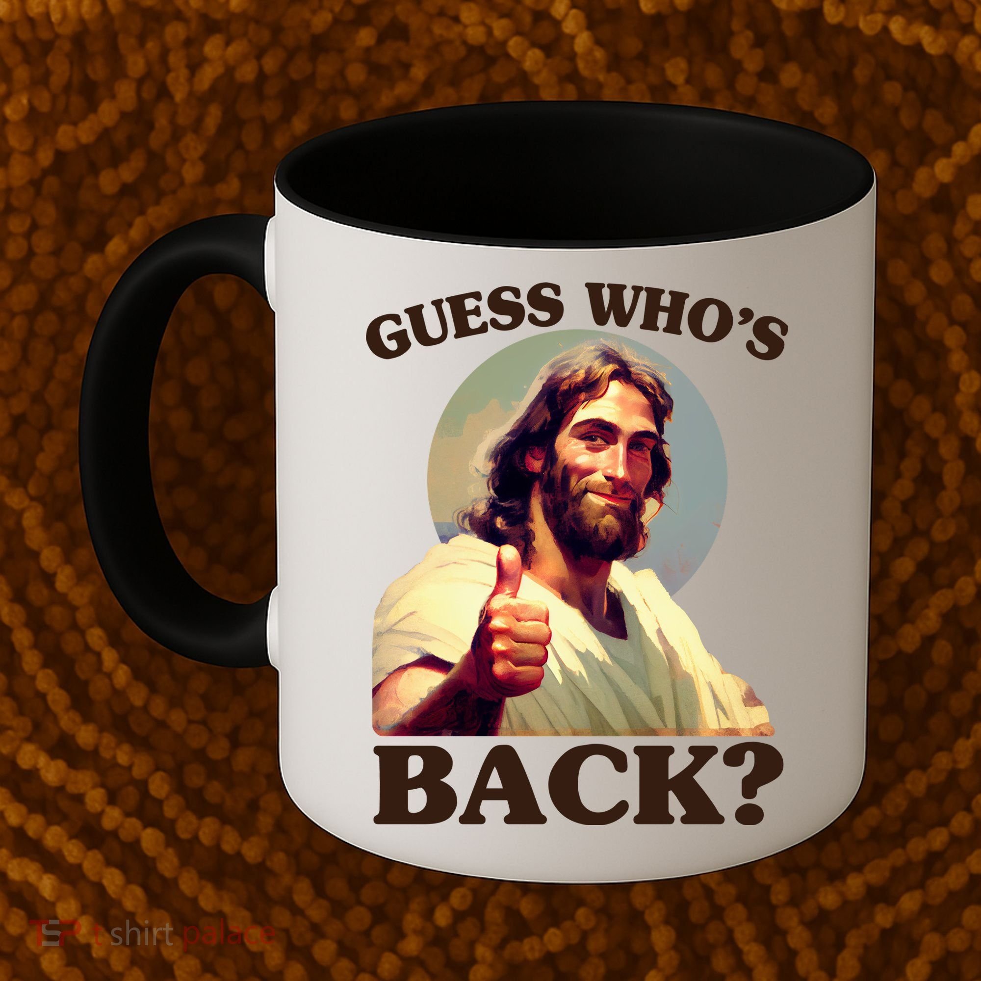 Funny Easter Guess Whos Back Jesus Coffee Mug