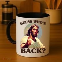 Funny Easter Guess Whos Back Jesus Coffee Mug thumb 4