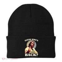 Funny Easter Guess Whos Back Jesus Beanie thumb 0