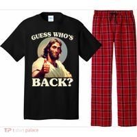 Funny Easter Guess Whos Back Jesus Pajama Set thumb 0