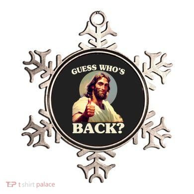 Funny Easter Guess Whos Back Jesus Ornament