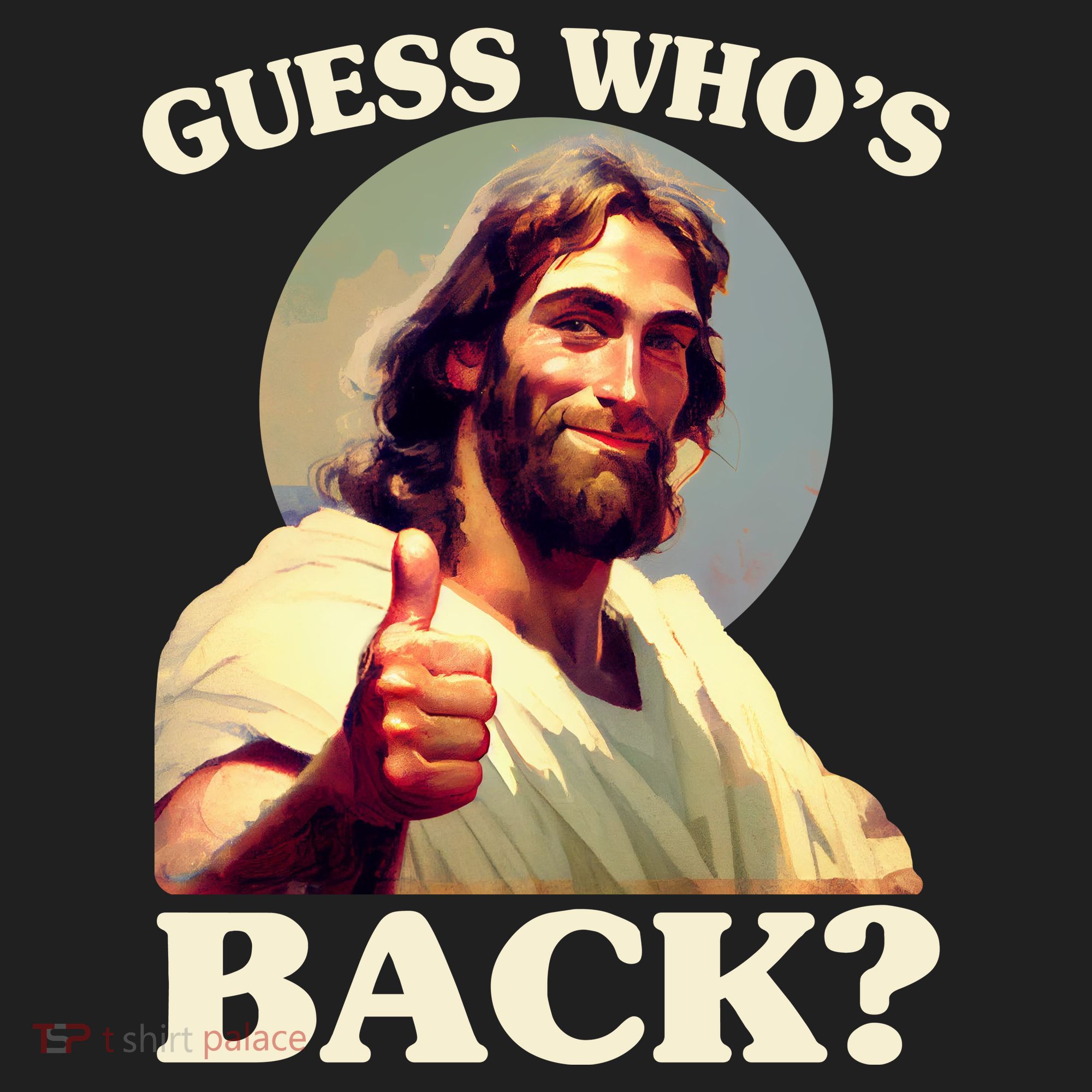 Funny Easter Guess Whos Back Jesus Hat