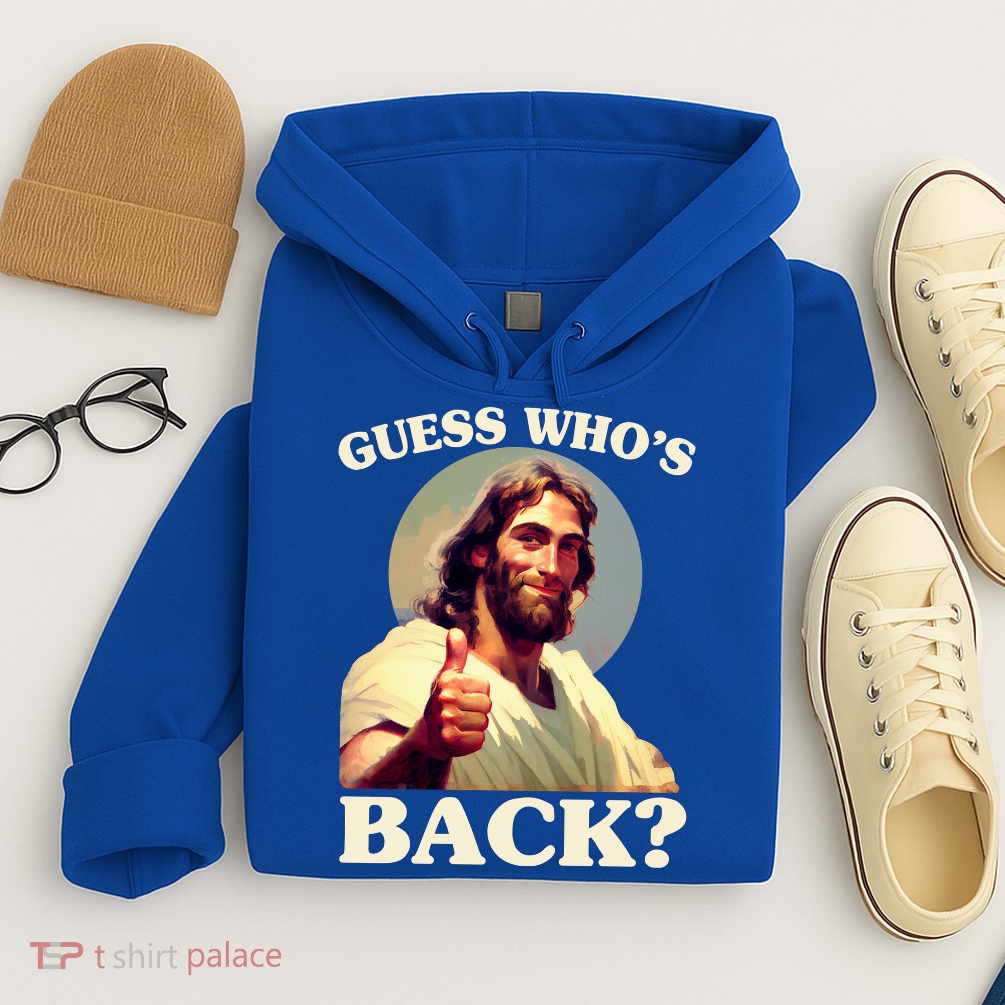 Funny Easter Guess Whos Back Jesus Hoodie