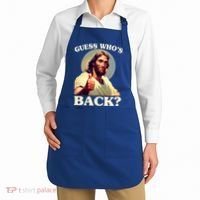 Funny Easter Guess Whos Back Jesus Apron thumb 2